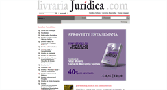 Desktop Screenshot of livrariajuridica.com